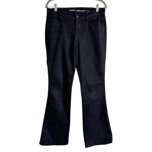 {Old Navy} "Micro Flare" Black Blackjack Bootcut Mid Rise Stretch Denim Jeans